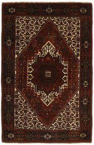 絨毯 オリエンタル ゴルトー 102X154 ブラック/茶色 (ウール, ペルシャ/イラン)