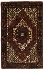 絨毯 オリエンタル ゴルトー 103X160 ブラック/茶色 (ウール, ペルシャ/イラン)