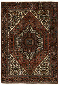 104X147 絨毯 ゴルトー オリエンタル ブラック/茶色 (ウール, ペルシャ/イラン)
