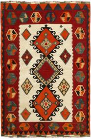  Persisk Kelim Vintage Tæppe 157X242 Mørkerød/Sort (Uld, Persien/Iran)