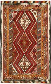 162X273 Tappeto Kilim Vintage Orientale Rosso Scuro/Marrone (Lana, Persia/Iran)