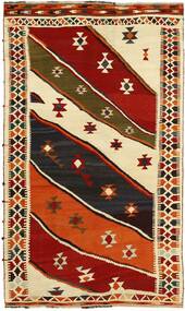 144X246 Dywan Kilim Vintage Orientalny Ciemnoczerwony/Czarny (Wełna, Persja/Iran)