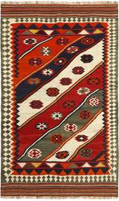 Tapete Persa Kilim Vintage 130X215 Vermelho Escuro/Preto (Lã, Pérsia/Irão)