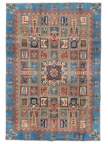 199X287 絨毯 オリエンタル カザック Fine ブラック/ダークブルー (ウール, アフガニスタン) Carpetvista