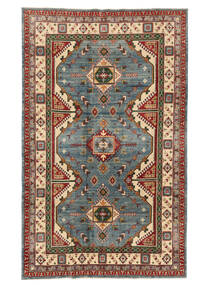  Oriental Kazak Fine Rug 199X323 Dark Red/Black Wool, Afghanistan Carpetvista
