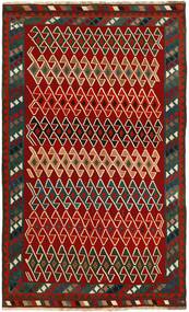 161X260 Kelim Vintage Vloerkleed Oosters Donkerrood/Zwart (Wol, Perzië/Iran)