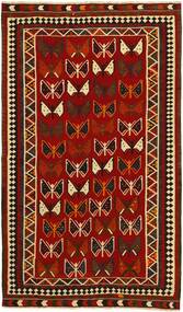 163X279 Kelim Vintage Matta Orientalisk Mörkröd/Svart (Ull, Persien/Iran)
