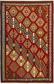 Kelim Vintage Vloerkleed 186X304 Donkerrood/Zwart Wol, Perzië/Iran