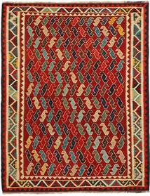  Perzisch Kelim Vintage Vloerkleed 178X234 Donkerrood/Zwart (Wol, Perzië/Iran)