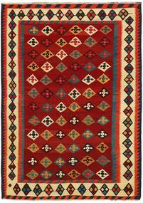 154X220 絨毯 オリエンタル キリム ヴィンテージ ダークレッド/ブラック (ウール, ペルシャ/イラン)