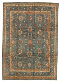  Kazak Fine Rug 270X378 Wool Brown/Black Large Carpetvista