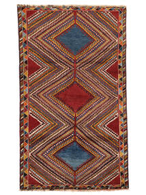  107X187 Ghashghai Fine Teppe Mørk Rød/Svart Persia/Iran Carpetvista