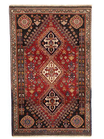 108X180 Dywan Kaszkaj Fine Orientalny Czarny/Ciemnoczerwony (Wełna, Persja/Iran) Carpetvista