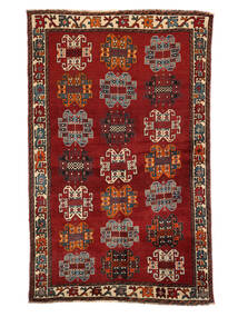  138X225 Ghashghai Fine Teppe Mørk Rød/Svart Persia/Iran Carpetvista