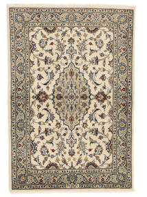 107X155 Alfombra Keshan Fine Oriental Beige/Negro (Lana, Persia/Irán) Carpetvista