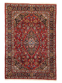 Tapete Persa Kashan Fine 111X170 Vermelho Escuro/Preto (Lã, Pérsia/Irão)