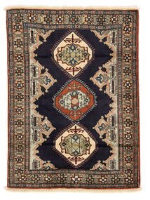 110X152 絨毯 アルデビル オリエンタル ブラック/茶色 (ウール, ペルシャ/イラン) Carpetvista