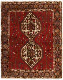 Afshar Vloerkleed 160X198 Perzisch Wol Donkerrood/Zwart 