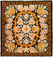Kelim Rosen Moldavia Teppich 157X167 Quadratisch Orange/Schwarz Wolle, #Missing(7,27)