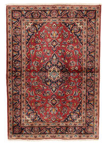 100X145 絨毯 オリエンタル カシャン Fine ダークレッド/ブラック (ウール, ペルシャ/イラン) Carpetvista