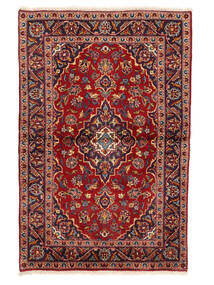 99X154 Keshan Fine Teppich Orientalischer Dunkelrot/Schwarz (Wolle, Persien/Iran) Carpetvista