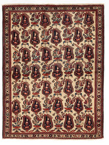 110X150 絨毯 アフシャル/Sirjan オリエンタル 黒/深紅色の (ウール, ペルシャ/イラン)