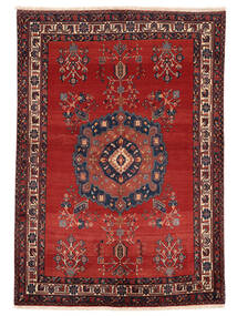  Persialainen Afshar/Sirjan Matot 150X215 Tummanpunainen/Musta Carpetvista