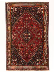 Shiraz Matot Matto 169X270 Musta/Tummanpunainen Villa, Persia/Iran Carpetvista