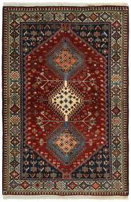 104X151 Yalameh Rug Oriental Black/Brown (Wool, Persia/Iran)