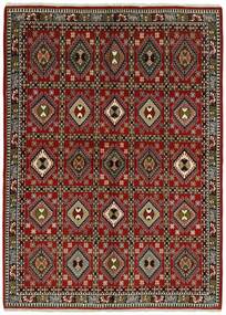 Tapete Persa Yalameh 167X234 Preto/Vermelho Escuro (Lã, Pérsia/Irão)