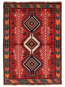  Shiraz Rug 115X160 Persian Wool Dark Red/Black Small Carpetvista