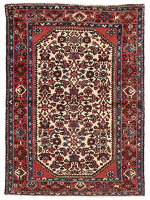 105X150 Tappeto Orientale Hamadan Nero/Rosso Scuro (Lana, Persia/Iran) Carpetvista