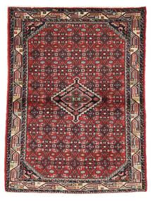  Persialainen Hamadan Matot 105X145 Musta/Tummanpunainen Carpetvista