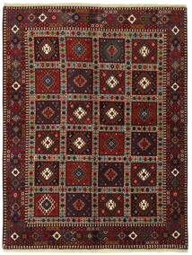  Persischer Yalameh Teppich 155X199 Schwarz/Braun (Wolle, Persien/Iran)