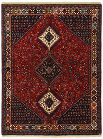 146X190 Tapete Oriental Yalameh Preto/Vermelho Escuro (Lã, Pérsia/Irão)