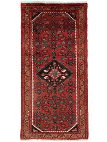  70X145 Hamadan Covor Dark Red/Negru Persia/Iran
 Carpetvista