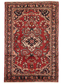 110X165 絨毯 ハマダン オリエンタル ダークレッド/ブラック (ウール, ペルシャ/イラン) Carpetvista