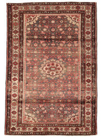 116X170 Hamadan Teppich Orientalischer Dunkelrot/Braun (Wolle, Persien/Iran) Carpetvista