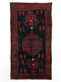 Tappeto Orientale Kurdi 140X255 Nero/Rosso Scuro (Lana, Persia/Iran)