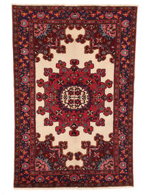  Orientalischer Hamadan Teppich 133X203 Schwarz/Dunkelrot Wolle, Persien/Iran Carpetvista