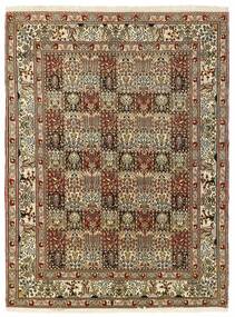  Persischer Moud Teppich 170X231 Braun/Schwarz (Wolle, Persien/Iran)