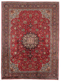 Sarouk Rug Rug 230X305 Dark Red/Black Wool, Persia/Iran Carpetvista