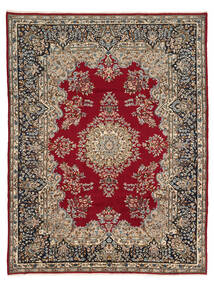  Orientalischer Kerman Teppich 243X315 Dunkelrot/Braun Wolle, Persien/Iran Carpetvista