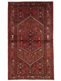 Tapete Persa Hamadã 140X240 Vermelho Escuro/Preto (Lã, Pérsia/Irão)
