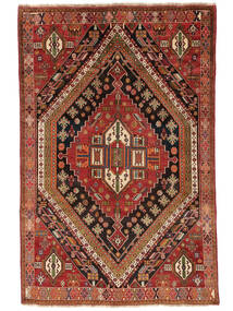  167X255 Ghashghai Fine Teppe Mørk Rød/Svart Persia/Iran Carpetvista