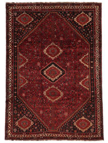  Persian Shiraz Rug 228X326 Black/Dark Red (Wool, Persia/Iran)