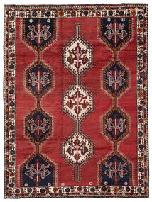  Orientalsk Shiraz Teppe 210X283 Mørk Rød/Svart Ull, Persia/Iran Carpetvista