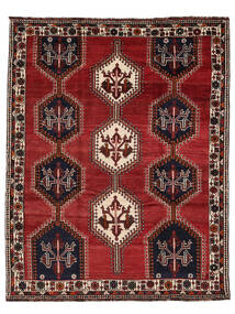  Persian Shiraz Rug 213X265 Dark Red/Black (Wool, Persia/Iran)