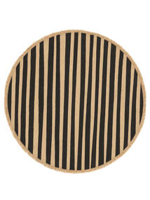  Ø 100 Small Ribbons Rug - Beige/Black