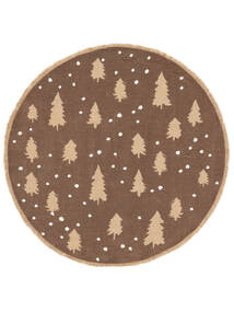   Ø 100 Forest Hill Brown/Beige Round Small Rug